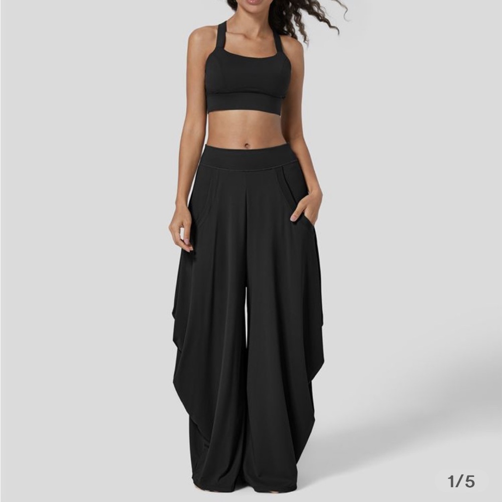 HALARA Wide Leg Mopping Pants